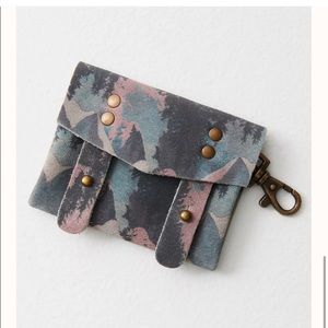 FreePeople mini EVA wallet cow leather